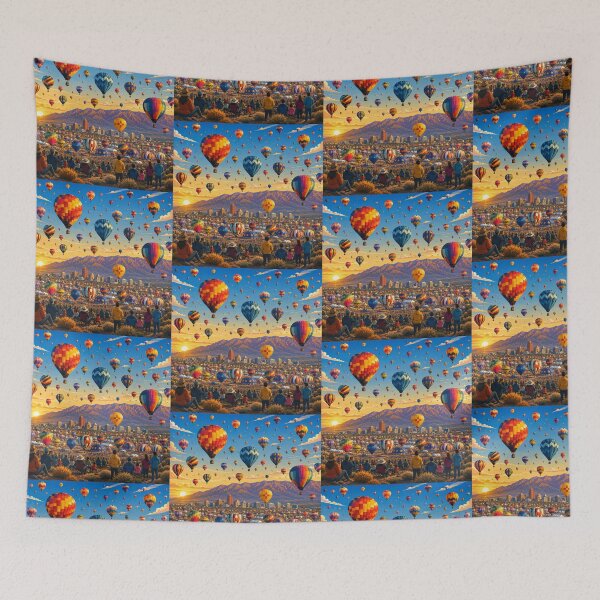 Item preview, Albuquerque Balloon Fiesta Mass Launch at Sunrise designed and sold by MoonSkyArt.