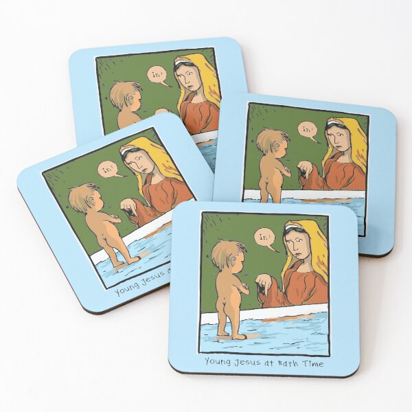 Item preview, Young Jesus at Bath Time designed and sold by Lifer Art and Design.