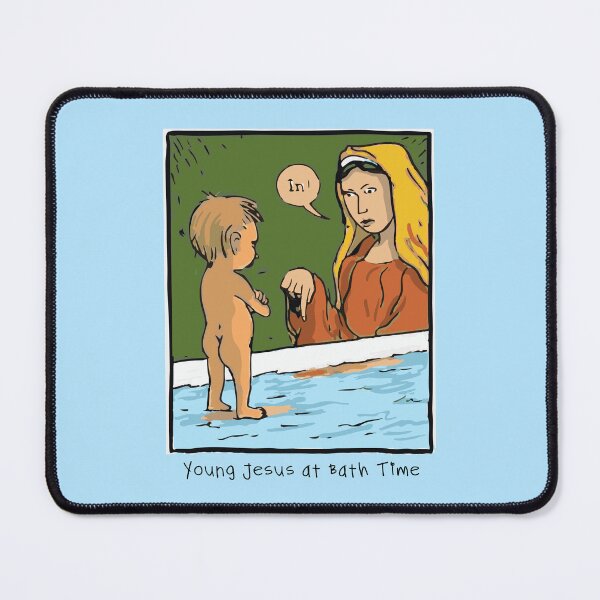 Item preview, Young Jesus at Bath Time designed and sold by Lifer Art and Design.
