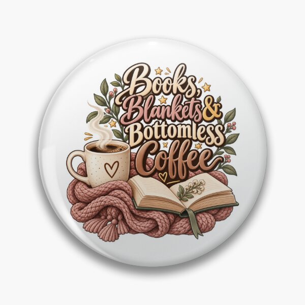 Item preview, Books, Blankets & Bottomless Coffee – Cozy Book Lover Design designed and sold by TessAdventures.