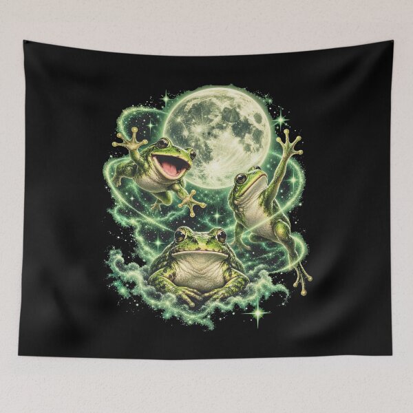 Item preview, Frog Howling to the Moon designed and sold by FrancesRobb.