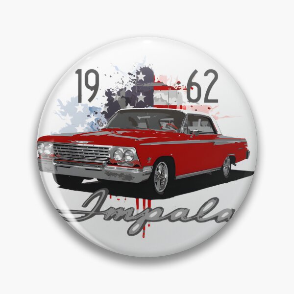 Item preview, Classic Chevy Impala SS Vintage Car Illustration Design designed and sold by MidasMitty.