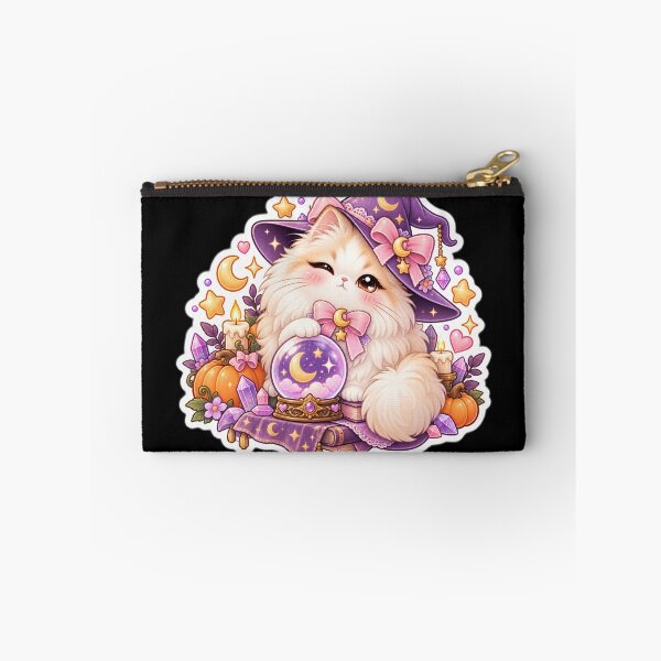Item preview, Pegatina de Halloween de un lindo gato bruja persa kawaii estilo Kawaii designed and sold by Christiana-Art.