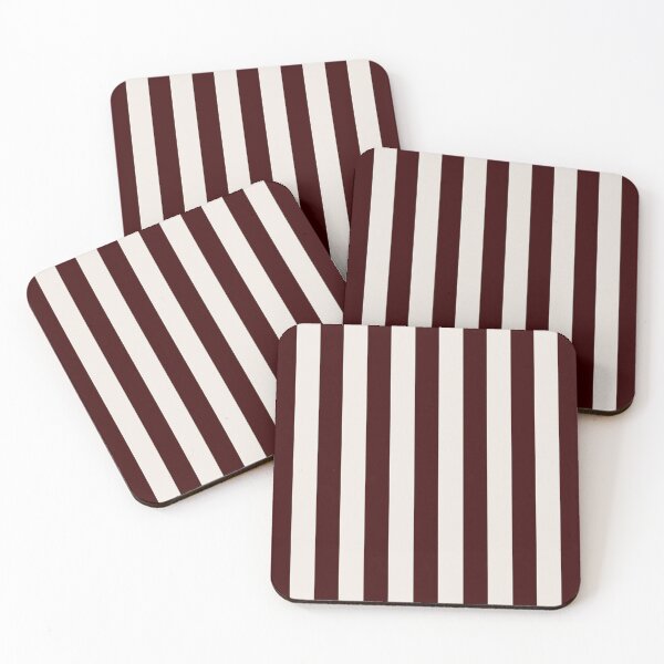 Item preview, Cabana stripes in maroon and cream designed and sold by RishabhArts1.