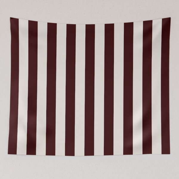Item preview, Cabana stripes in maroon and cream designed and sold by RishabhArts1.