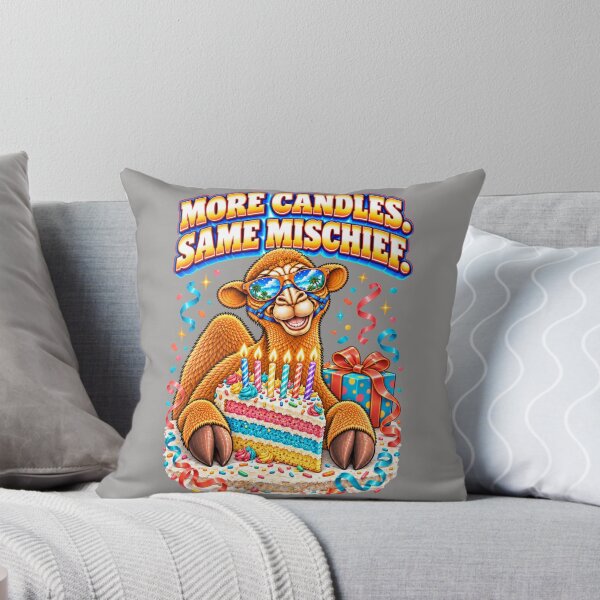 Item preview, More Candles. Same Mischief – Funny Camel T-Shirt Animal Graphic Camel T-Shirt designed and sold by Camel & Quirk.