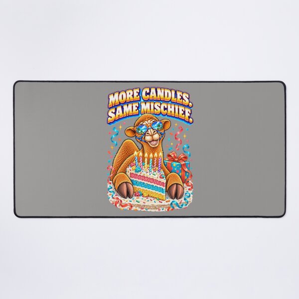 Item preview, More Candles. Same Mischief – Funny Camel T-Shirt Animal Graphic Camel T-Shirt designed and sold by Camel & Quirk.