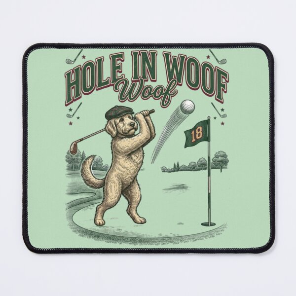 Item preview, Hole in Woof Funny Golf Dog designed and sold by FurRealStudioCo.