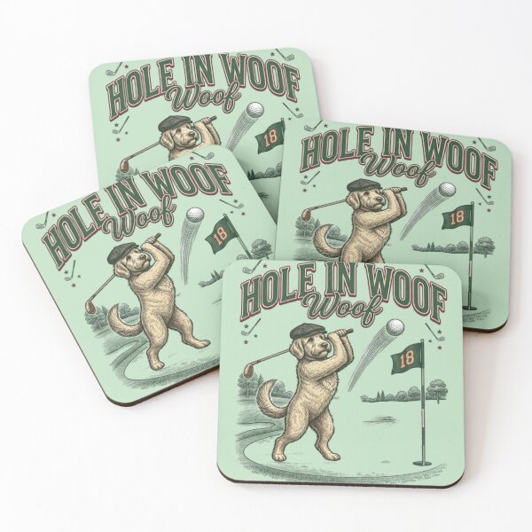Item preview, Hole in Woof Funny Golf Dog designed and sold by FurRealStudioCo.