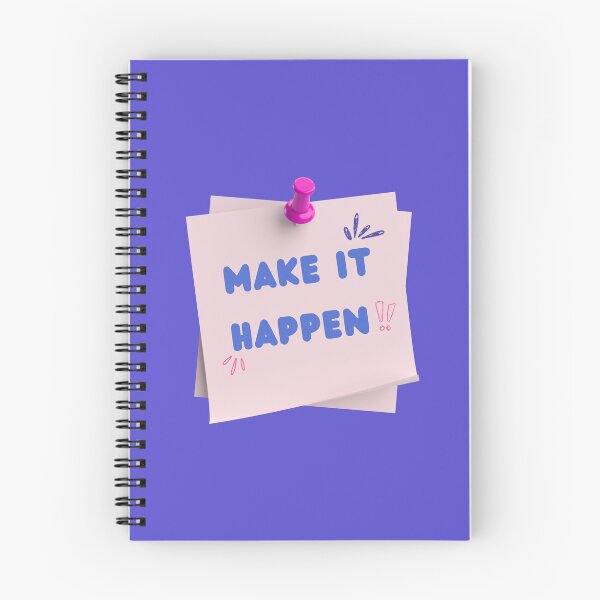 Item preview, Make It Happen Sticky Note - Motivational Daily Quote designed and sold by PixellaneArt.