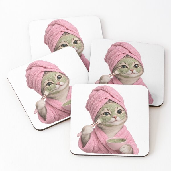 Item preview, Spa Day Cat – Cute Self Care & Skincare Cat for Beauty Lovers designed and sold by cats-dogs1.