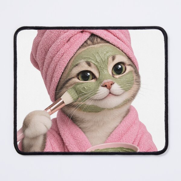 Item preview, Spa Day Cat – Cute Self Care & Skincare Cat for Beauty Lovers designed and sold by cats-dogs1.