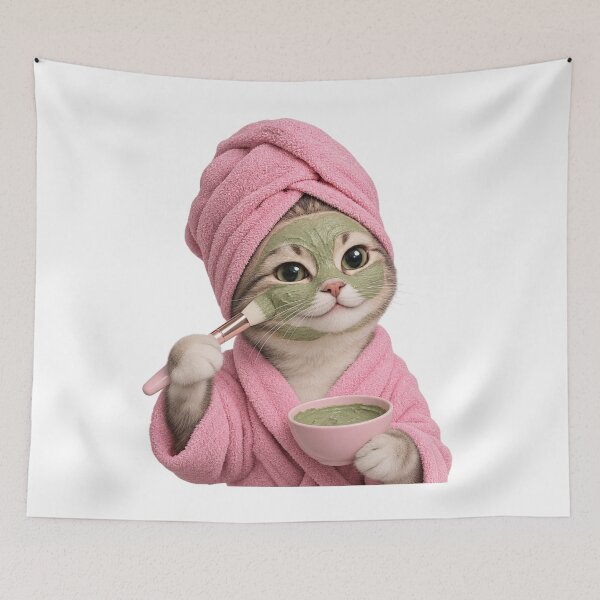 Item preview, Spa Day Cat – Cute Self Care & Skincare Cat for Beauty Lovers designed and sold by cats-dogs1.