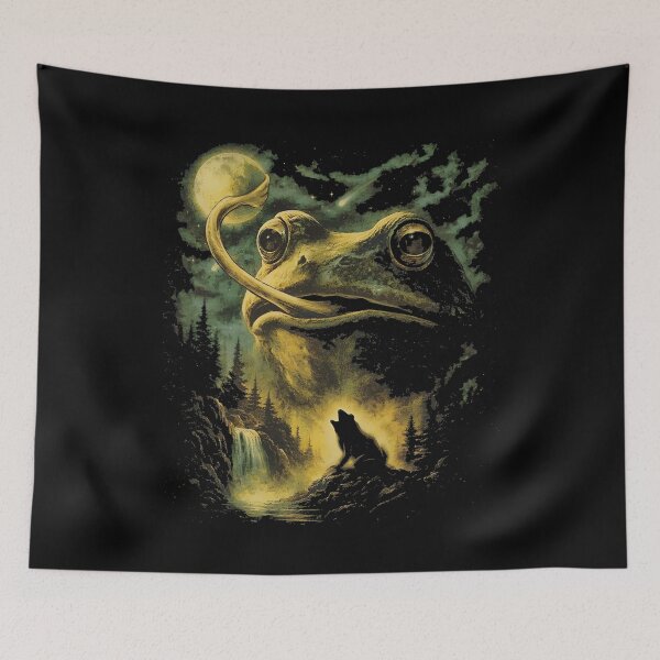 Item preview, Frog Howling to the Moon designed and sold by FrancesRobb.