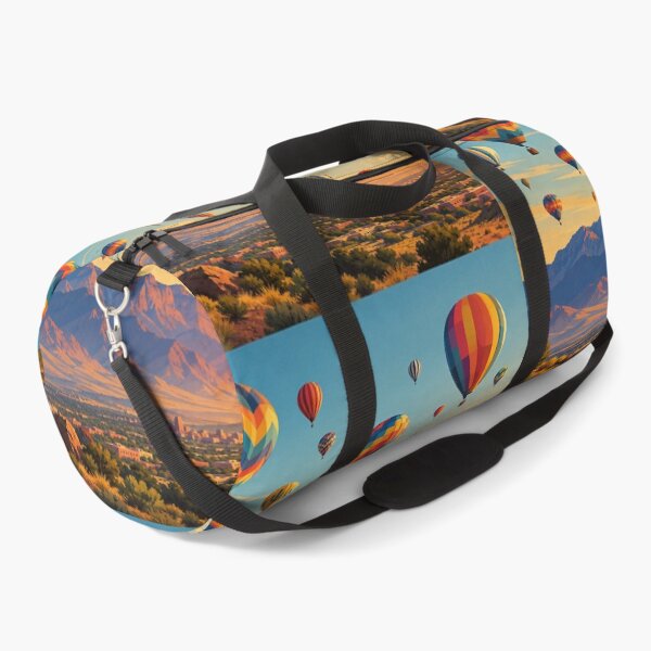 Item preview, Colorful Hot Air Balloons Over the Sandia Mountains designed and sold by MoonSkyArt.