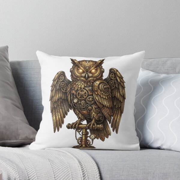 Item preview, Steampunk Mechanical Owl Art designed and sold by RoyalDeluxGo.