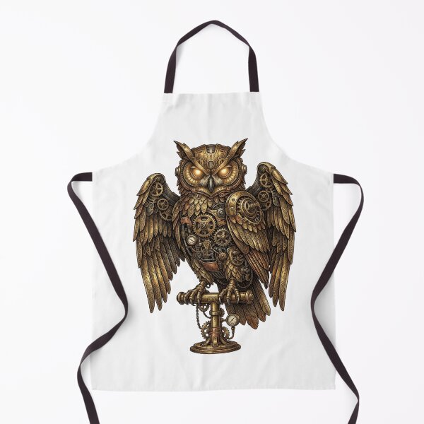 Item preview, Steampunk Mechanical Owl Art designed and sold by RoyalDeluxGo.