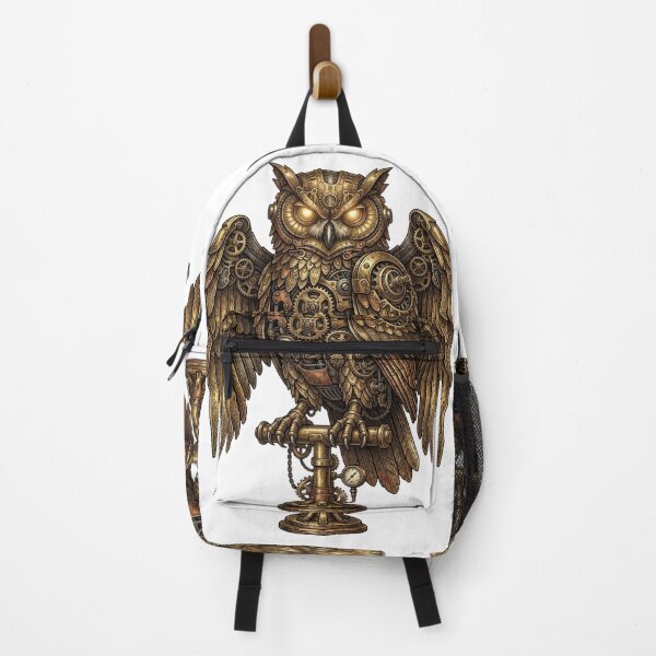 Item preview, Steampunk Mechanical Owl Art designed and sold by RoyalDeluxGo.