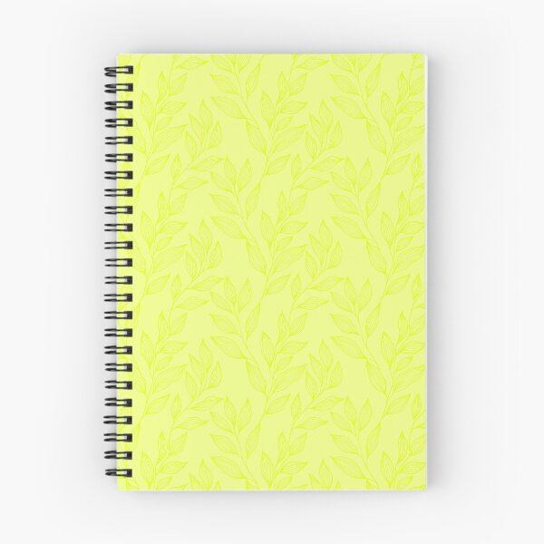 Item preview, Delicate Line Art Botanical Leaf Pattern - Bright on Light Chartreuse designed and sold by Frohyou.