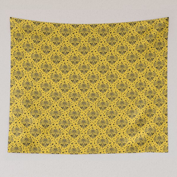 Item preview, Roses, Stars & Dots on Dark Yellow  designed and sold by KSimpson838.