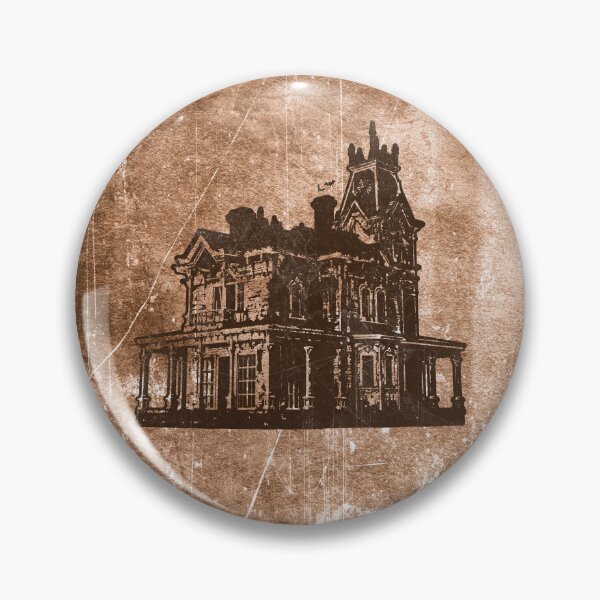 Item preview, Weathered Gothic Victorian Mansion With Bats Orange designed and sold by Ghoul Enterprises.