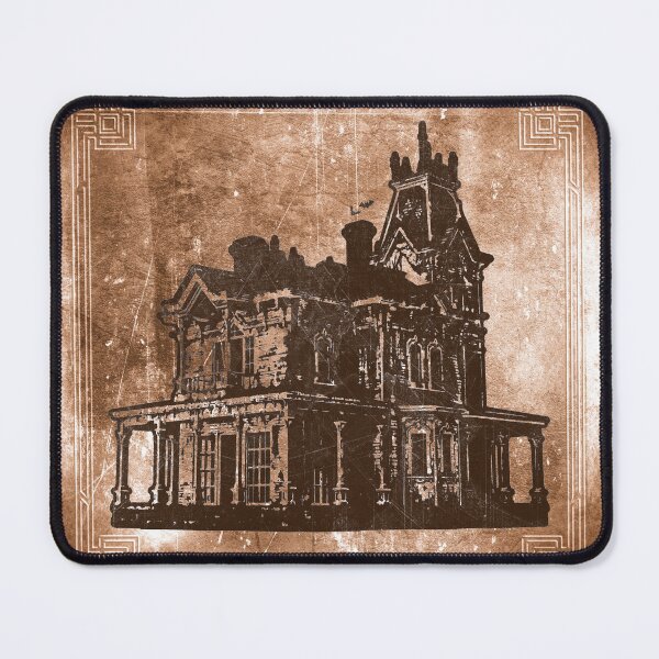 Item preview, Weathered Gothic Victorian Mansion With Bats Orange designed and sold by Ghoul Enterprises.