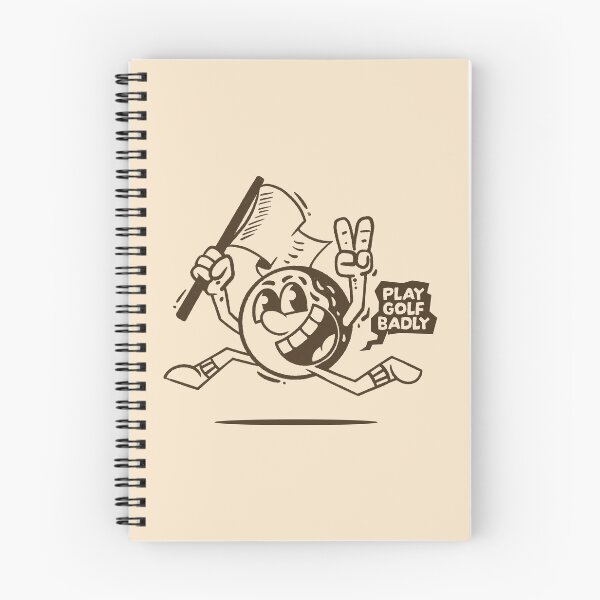 Item preview, Play Golf Badly Funny Golf Ball Character Doodle designed and sold by adipra.