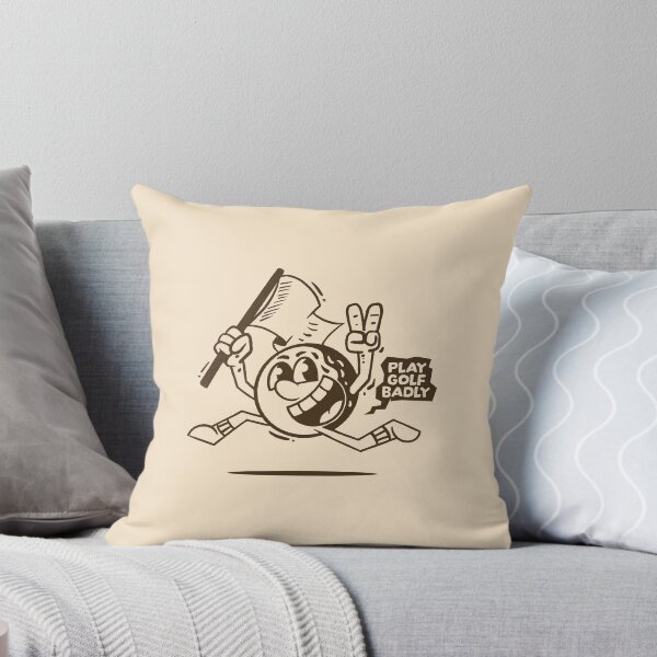 Item preview, Play Golf Badly Funny Golf Ball Character Doodle designed and sold by adipra.