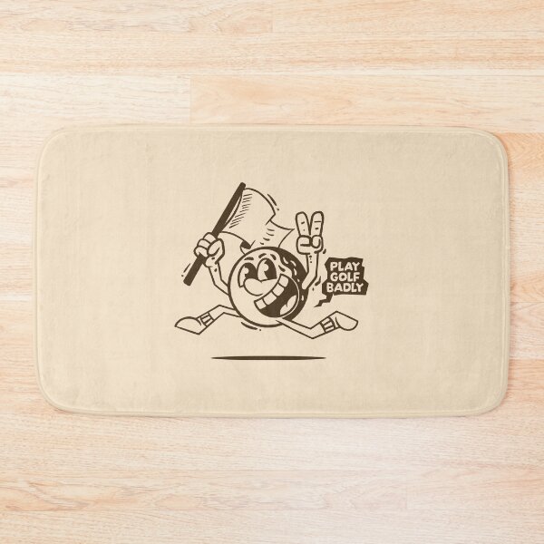 Item preview, Play Golf Badly Funny Golf Ball Character Doodle designed and sold by adipra.