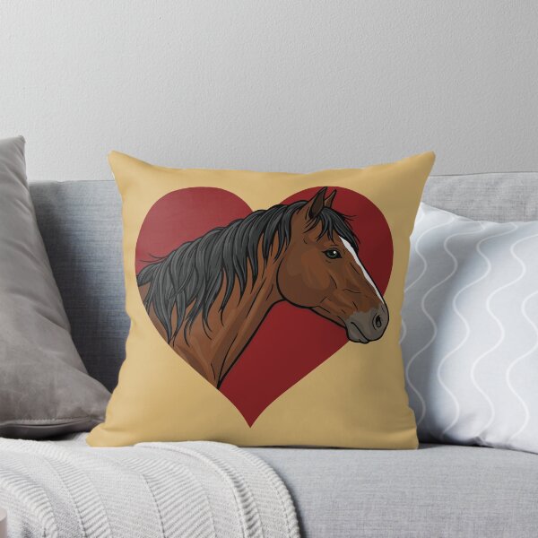 Item preview, The head of the Abyssinian horse and a red heart designed and sold by Cheval-de-coeur.