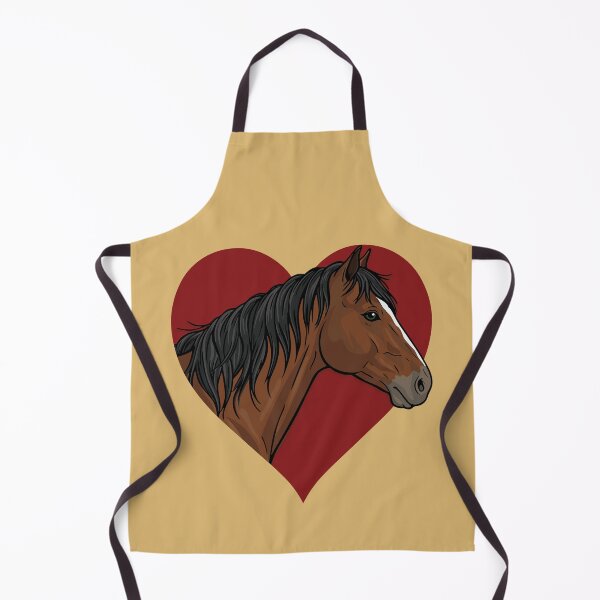 Item preview, The head of the Abyssinian horse and a red heart designed and sold by Cheval-de-coeur.