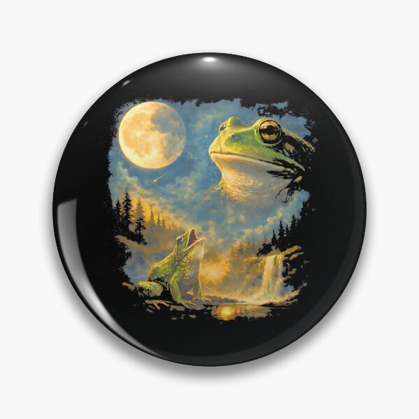 Item preview, Frog Howling to the Moon designed and sold by FrancesRobb.