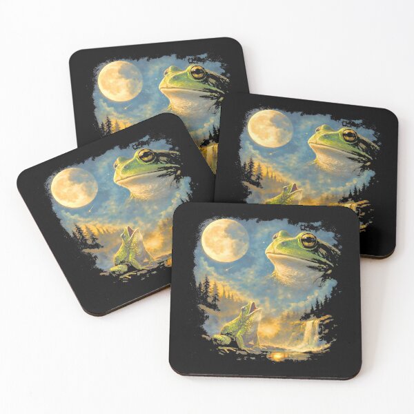 Item preview, Frog Howling to the Moon designed and sold by FrancesRobb.