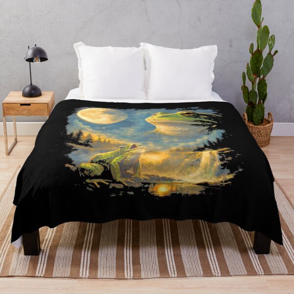 Item preview, Frog Howling to the Moon designed and sold by FrancesRobb.