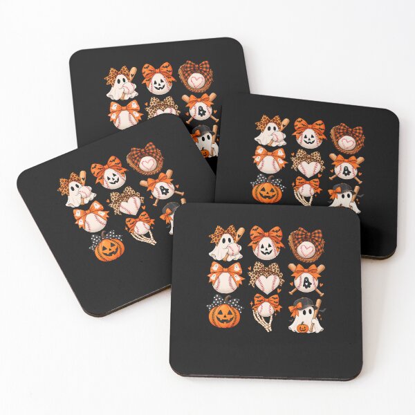 Item preview, Halloween Baseball Player Bow Ghost Spooky Mom designed and sold by RealestInternet.