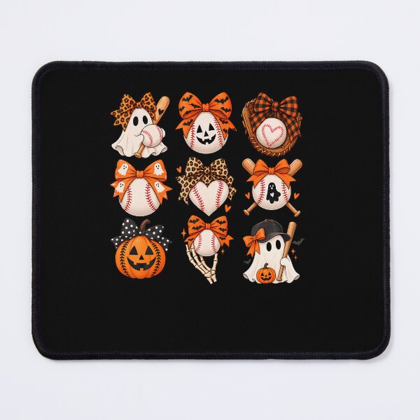 Item preview, Halloween Baseball Player Bow Ghost Spooky Mom designed and sold by RealestInternet.