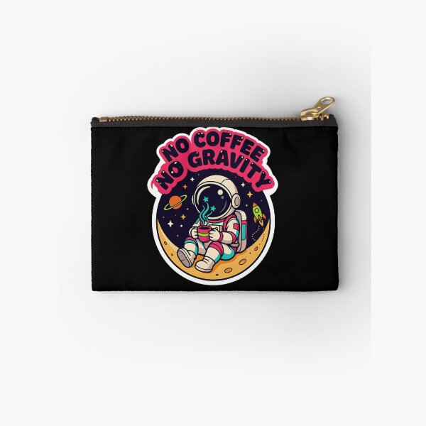 Item preview, No Coffee No Gravity | Retro Y2K Astronaut Coffee Sticker designed and sold by Barkashow.