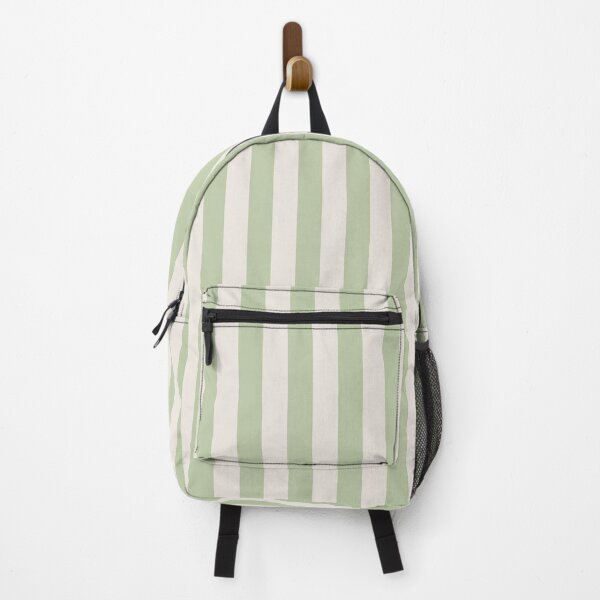 Item preview, Cabana stripes in sage green and cream designed and sold by RishabhArts1.