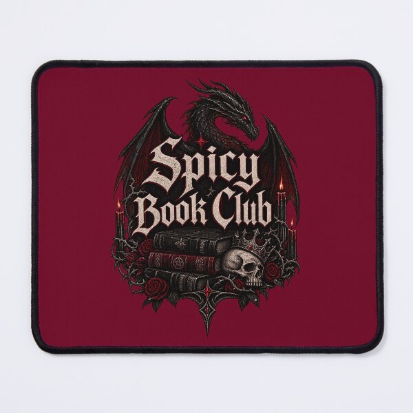 Item preview, Spicy Book Club Gothic Dragon Dark Fantasy Emblem designed and sold by Artycom.