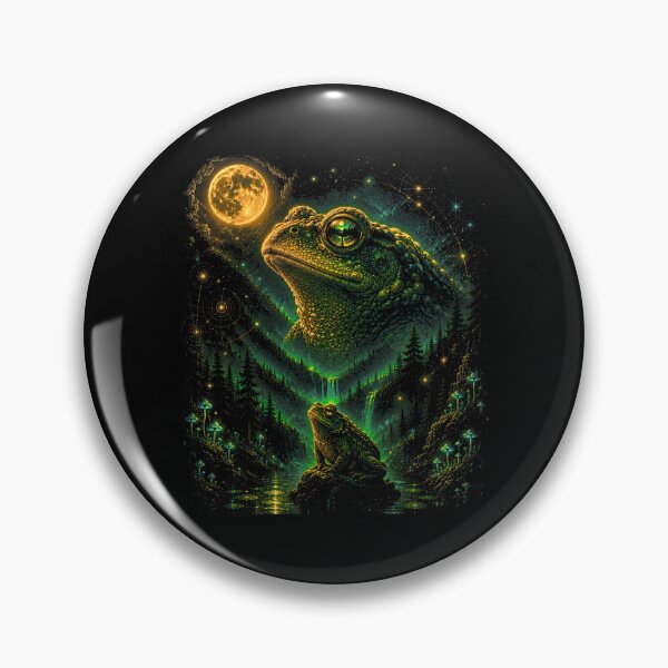 Item preview, Frog Howling to the Moon designed and sold by FrancesRobb.