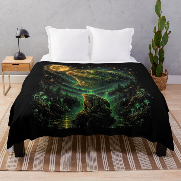 Item preview, Frog Howling to the Moon designed and sold by FrancesRobb.