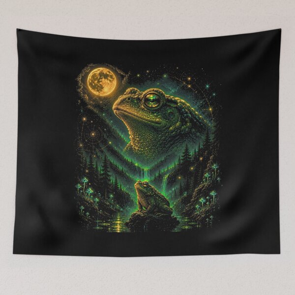 Item preview, Frog Howling to the Moon designed and sold by FrancesRobb.