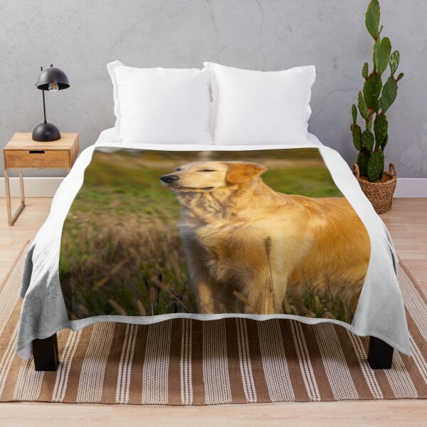Item preview, Golden Retriever Dog in Sunny Field designed and sold by VanGaldo.