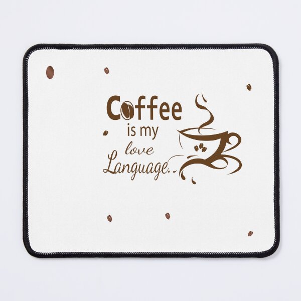 Item preview, Coffee Is My Love Language – Typography & Line Art Coffee Design designed and sold by Carftora786.