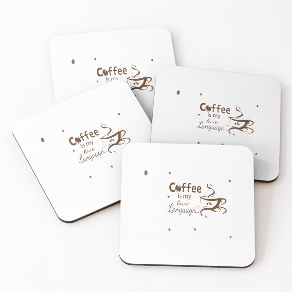 Item preview, Coffee Is My Love Language – Typography & Line Art Coffee Design designed and sold by Carftora786.