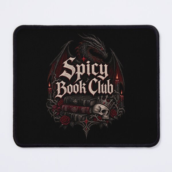 Item preview, Spicy Book Club Gothic Dragon Dark Fantasy Emblem designed and sold by Artycom.