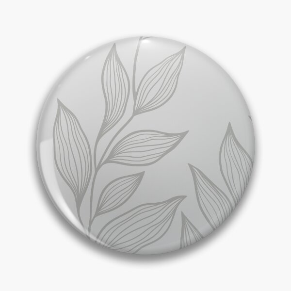 Item preview, Delicate Line Art Botanical Leaf Pattern - Bright on Light Gray designed and sold by Frohyou.