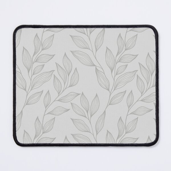Item preview, Delicate Line Art Botanical Leaf Pattern - Bright on Light Gray designed and sold by Frohyou.