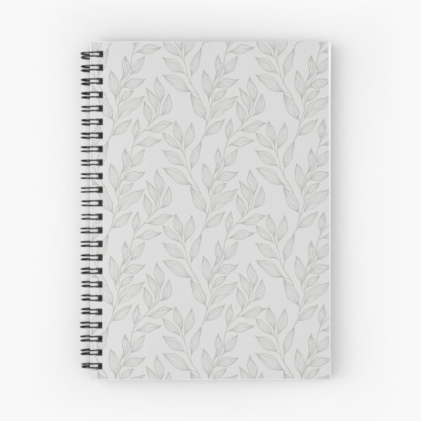 Item preview, Delicate Line Art Botanical Leaf Pattern - Bright on Light Gray designed and sold by Frohyou.