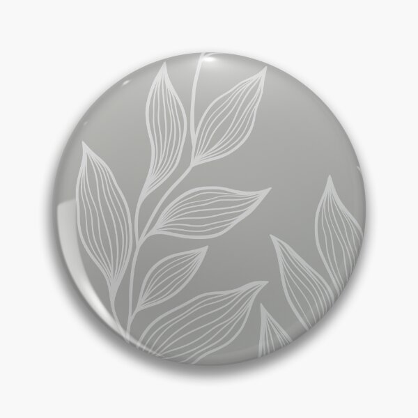 Item preview, Delicate Line Art Botanical Leaf Pattern - Light on Bright Gray designed and sold by Frohyou.